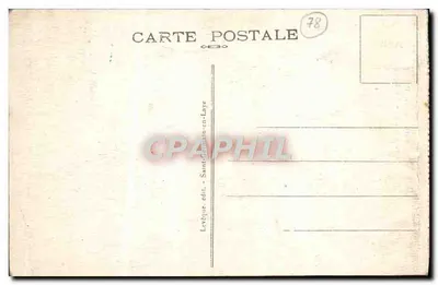 Stara pocztówka Narodowy Zakład w Vesinet, Środkowy Domek w Chapelle — Rewers