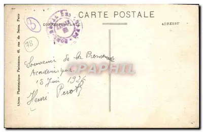 Abbaye de Port-Royal — Fouille des anciennes cuisines — Union Phototypique Parisienne, n°98 — Verso