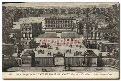 Castelo Real de Marly — Vista e Perspectiva — L'Abétille