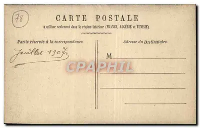 Versailles — A Capela do Castelo (por Mansart) — Blain-Versailles, n°34 — Verso