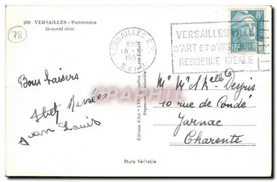 Versailles — Panorama geral — Edições de Arte LYS n°200 — Verso