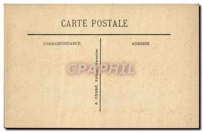 Versailles - Il bacino di Latone e il Castello — Editore A. Cosse — Verso