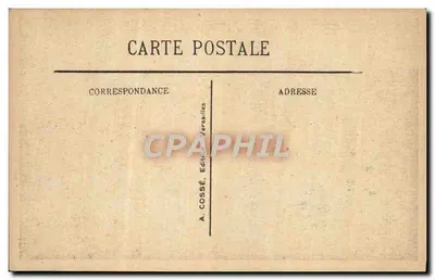 Versailles - Facha do Castelo, lado do Parque — A. Cosse, Editor Versailles — Verso