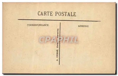 Versailles - Facade van het Paleis — A. Cossé, Uitgever Versailles — Achterkant