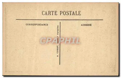 Versailles - Galerie des Glaces - Salle de la Signature de la Paix en 1919 — Rewers