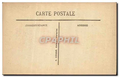 Wielkie Wody przy basenie Neptuna — Versailles — A. COSSE, Wydawca Versailles — Rewers