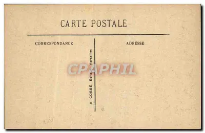 Versailles - Slaapkamer van Lodewijk XIV — A. Cossé, Versailles — Achterkant