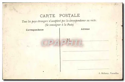 Versailles — Statua Abba de l'Épée — Rewers
