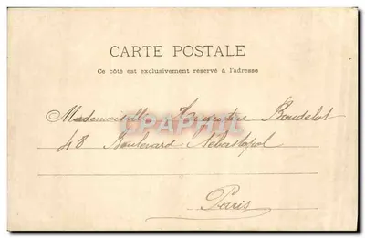 Versailles — Kasteel - Pavillon de Gabriel - Beeld van Lodewijk XIV — P. HELMLINER & CIE, IMP. PHOT. HANDE — Achterkant