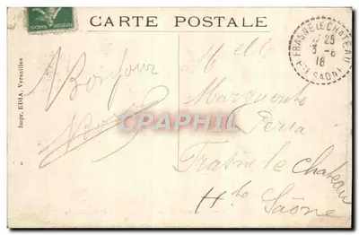Palácio de Versalhes — Galeria dos Espelhos — Impr. EDIA, Versalhes — Verso