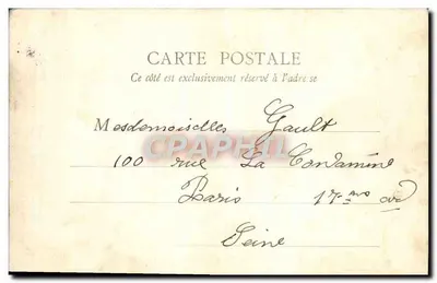 Castelo de Rambouillet — Entrada — B.F. Paris — Verso