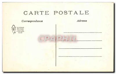 Zamek w RAMBOUILLET — Kominek w salonie Marie-Antoinette — Wydawca: Fonds de Rambouillet — Rewers