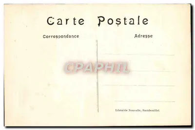 Kasteel van Rambouillet — Een jacht in de grotten van Franchard — Tapete naar J.-B. Oudry — Achterkant