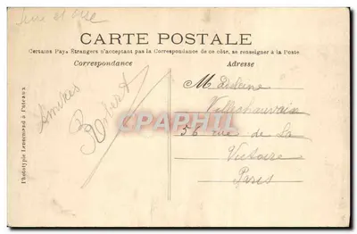 Chatou — A Digue — Edição Capelle Rouil — Verso