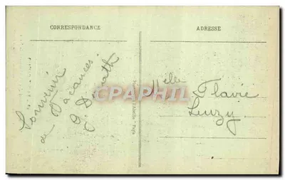 Saint-Cloud - Grand Jet van 42 meter hoog - uitgever L. Abeille, n° 69 — Achterkant