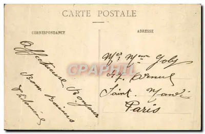 Saint-Cloud — Położenie zamku — Basen Fer à Cheval i Saint-Jean — C.M. n°119 — Rewers