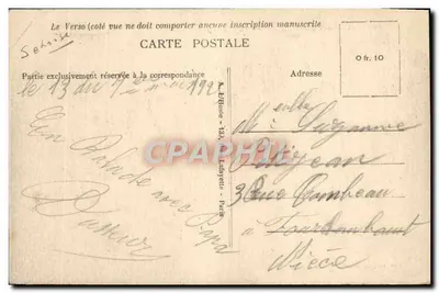 Pontechartrain (S.-et-O.) — Parque do Castelo — Edit. Jacquet, Tabacs — Verso