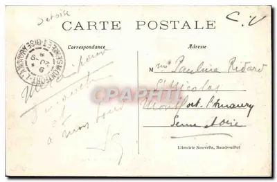 El Castillo de Rambouillet y el Grand Canal — 26. — Librairie Nouvelle, Rambouillet — Reverso
