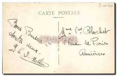 Boissy-l'Aillerie — Parc du Château — Éditeur Guillon (n° de série non visible) — Verso