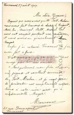 Vincennes — O Donjon — E. M. n° 4549 — Verso