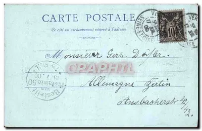 Versailles — Le Hameau de Marie-Antoinette et Maison du Seigneur — Georges Grups — Rewers