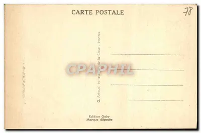 Mantes (S.-et-O.) — Het Stadhuis (XV en XVI eeuw) en de oude fontein — G. Artaud, Nantes — Achterkant