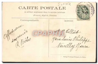 Milly-Sous-Bois — W lesie — La Roche Feuilletée — A. Félix, wyd., Milly — Rewers