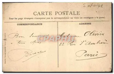 Cartolina d'epoca Juvisy La terrasse — Verso