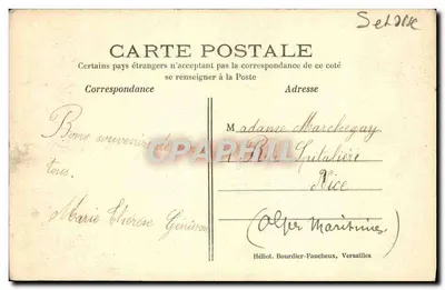 Versalhes — A Pirâmide — Héliot, Bourdier-Faucheux, n°285 — Verso