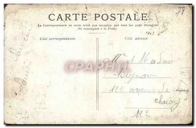 Versailles. — Le Bassin d'Apollon. — Éditeur : Imprimerie de la République Française — Verso