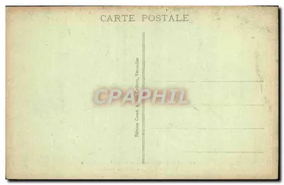 Baden van Apollo — Uitzicht op de ruïnes en beeld in een rotsachtige omgeving — Editeur Coste, 9, rue Colbert, Vernailles — Achterkant