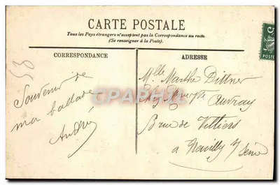 Versailles - Il Grand Trianon. La Camera da letto della Regina d'Inghilterra — LL. n° 196 — Verso