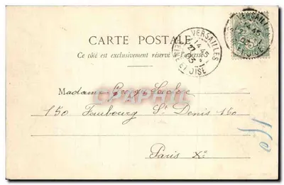 Versailles - Hameau Marie-Antoinette - La Ferme — Fototypia A. Bergeret et Cie, Nancy, nr 3.16 — Rewers