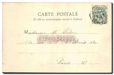 Versailles — Parc do Petit Trianon — A Laiterie de Marie-Antoinette — A. E. em Versailles — Verso