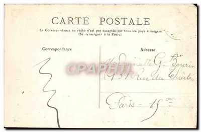 Aleja i Most Diabła — Park Saint-Cloud — Zbiór F. Fleury nr 40 — Rewers