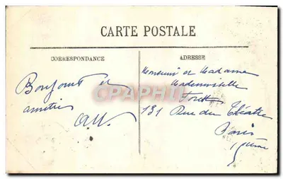 Versailles — O Carro de Apolo, o Tapete Verde e o Castelo — LL. n° 323 — Verso