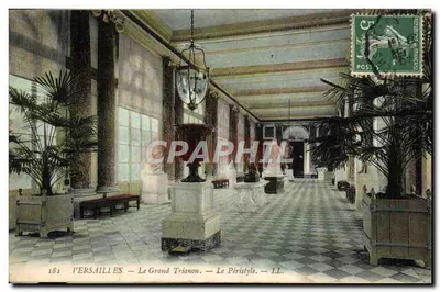 Carta frontal para oA Versailles Grand Trianon Sala La Bibliotbheque O perystyle — Verso