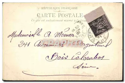 Cour du Château — St. Germain-en-Laye — S.K. & Co. D. 1904 — Rewers