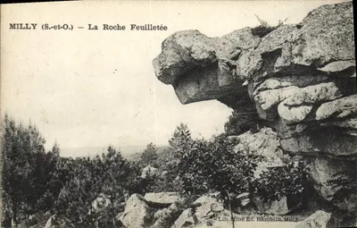 Milly (S.-et-O.) — A Roche Feuilletée — Lib. Mine Ed. Hämelin, Milly