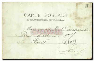 Park Versaillejski - Basen Neptuna — A. BOURDIER, wyd. Versaille — Rewers