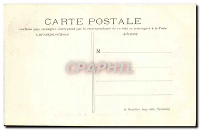 Parque de Versailles — Bassin de l'Encelade — A. Bourdier, imp.-édit. Versailles, n°50 — Verso