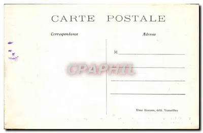 Versajles — Hameau de Marie-Antoinette — Tour de Malborough i most drewniany — Rewers