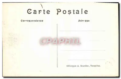 Parc de Versailles — Les Colonnades — Héliotype A. Bourdier — Verso