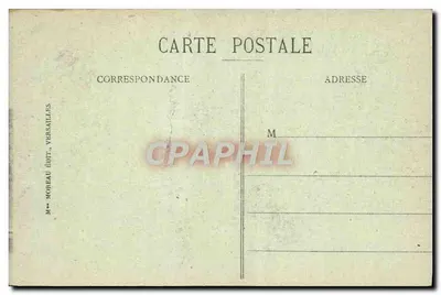 Versailles - Pałac - Front na Parku — M. Moreau Édit., Versailles, n°10 — Rewers