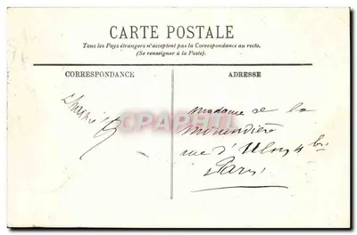 Versailles — Mały Trianon, Wioska Marie-Antoinette, Mleczarnia i Wieża Malborough — wydawca LL, nr 243 — Rewers