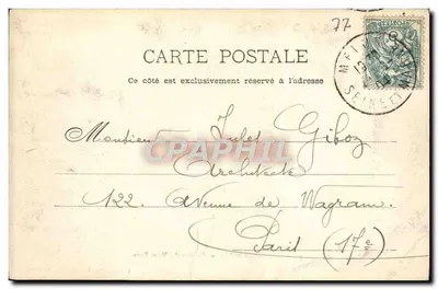 Dammarie-les-Lys — Castelo das Águas Vivas — A. Siron, fot.-édit, Barbizon (S.-et-M.) — Verso