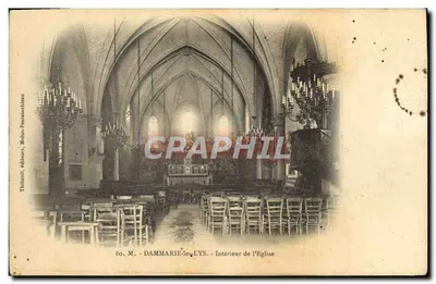 DAMMARIE-les-LYS - Interior da Igreja — Thibault, editor, Melun-Fontainebleau, n°60