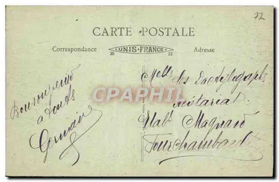 Brie-Comte-Robert — Lembrança de Brie-Comte-Robert — B.F. PARIS — Verso