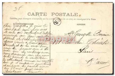 Castelo de Beauregard — O Parque — Malherbe, imp.-lib., Tournan (S.-et-M.) — Verso