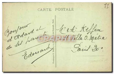 Souppes-sur-Loing (S.-et-M.) — Grande Moina na Loing — editor Fototipia E. Dreaux, Paris — Verso